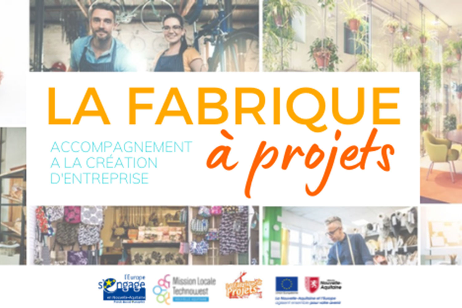 affiche de la fabrique à projets à Mérignac et de ses actions
